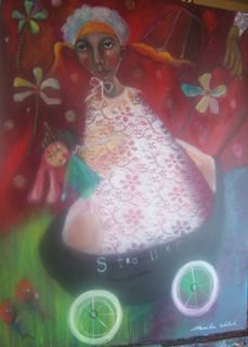 ME AND BUNNYKINS ON A SUNDAY STROLL- $1600 - SOLD