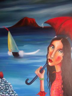 She Thinks With the Ocean - SOLD