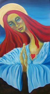 MADONNA IN BLUE - $1200.00-SOLD
